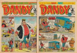 Dandy collection of 10 comics. Dandy NO. 2469 18th March 1989, Dandy NO. 2470 25th March 1989, Dandy