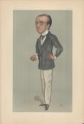 Vanity Fair print. Titled Max. Subject Max Beerbohm. Dated 9/12/1897. Approx size 14x12inch. Good