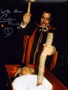 Dracula vampire movie photo signed by Caroline Munro. Good condition. All autographs are genuine