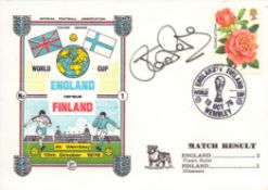 Joe Royle signed England Vs Finland 13th October 1976 official Football Association cover.