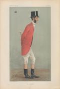 Vanity Fair print. Titled An old master. Subject Viscount Portman. Dated 3/11/1898. Approx size