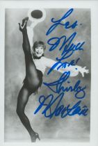 Shirley Maclaine signed 6x4inch black and white photo. Dedicated. Good condition. All autographs are
