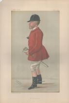 Vanity Fair Print. Titled Mr Hargreaves. Subject Col John Hargreaves. Dated 11/6/1887. Approx size