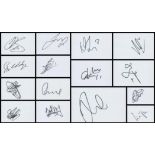 England football white card signed collection. 15 in total. Rob Green, Jay Boothroyd, Darren Bent,