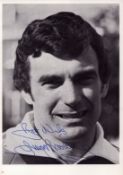 Football Trevor Brooking signed 8x6 vintage black and white photo. Good condition. All autographs