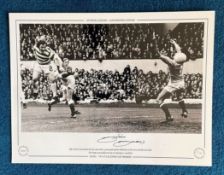 Dixie Deans 16x12 signed colourised photo, Autographed Editions, Limited Edition. Photo Shows Dean