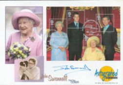 John Swannell signed Autographed Editions FDC. 4 8 2000 Glamis Castle postmark. Good condition.