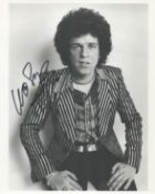 Leo Sayer signed 10x8 black and white photo. Sayer is an English-Australian singer-songwriter,