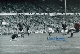 Neil Young signed 12x8 colourised photo pictured scoring for Manchester City in the league cup