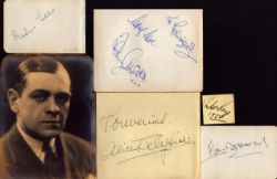 Autograph auction Football, Space, TV/Film, Military, Historic photos, covers and books.