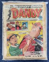 Dandy comic collection 10 editions dating 7.1.89 to 11.3.89. Good condition. All autographs come