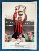 Tony Book 16x12 signed Colour photo, Autographed Editions, Limited Edition. Photo Shows the Man City