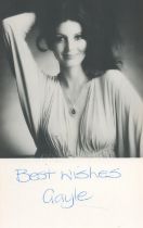 Actor, Gayle Hunnicutt signed 6x4 black and white photograph. Hunnicutt; born February 6, 1943) is