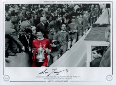 Ron Yeats Signed 16 x 12 Colourised Autograph Editions, Limited Edition Print. Good condition. All