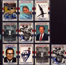 USA Hall of Fame signed trading card collection 10, signed cards from some legendary names
