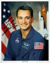 John D Olivas Astronaut Signed Nasa Colour Photo approx. size 10 x 8. Good condition. All autographs