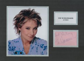 Zoe Wanamaker 16x12 mounted signature piece. Wanamaker CBE is an American-British actress who has