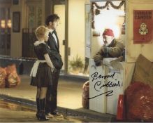 Doctor Who 8x10 inch photo signed by the late Bernard Cribbins in a scene as Wilf Mott. Good