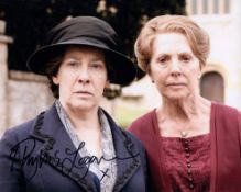 Downton Abbey TV drama series 8x10 inch photo signed by actress Phyllis Logan as Mrs Hughes. Good