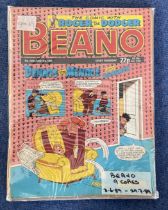 Beano Comic Collection 9 editions dating 3.6.89 to 29.7.89. Good condition. All autographs come with