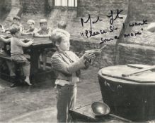 Oliver! 8x10 inch photo from one of the great British musicals, signed by actor Mark Lester who