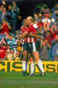 Danny Thomas signed 12x8 colour photo pictured while playing for Southampton. F. C. Good