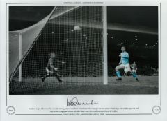 Mike Summerbee Signed 16 x 12 Colourised Autograph Editions, Limited Edition Print. Good