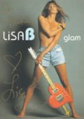 Lisa B signed 6x4 colour promo photo. Lisa B is an American model, singer and actress. She is