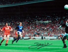 Football John Aldridge signed 16x12 colour photo pictured in action for Liverpool in the FA Cup