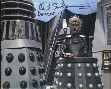 Doctor Who 8x10 inch photo signed by David Gooderson as the Dalek overlord 'Davros'. Good condition.