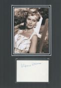 Actor, Virginia McKenna matted signature piece, overall size 17x11. This beautiful item features a