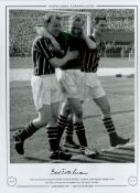 Bert Trautmann Signed 16 x 12 Colourised Autograph Editions, Limited Edition Print. Good