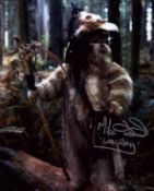 Mike Edmonds signed Star Wars Ewok 10x8 inch colour photo. Good condition. All autographs come