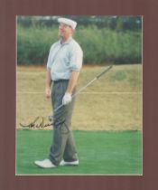 Tom Weiskopf signed 12x10 overall mounted colour photo. Thomas Daniel Weiskopf (born November 9,