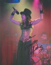 Frances Ruffelle signed 10x8 colour photo. Ruffelle is an English musical theatre actress and