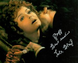 Isla Blair Signed 10x8 inch Colour Photo of Blair Being Passionately Kissed During Filming. Signed