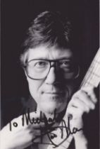 Hank Marvin signed 6x4 black and white photo. Marvin is an English multi-instrumentalist, vocalist