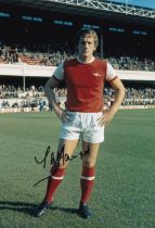 Football Autographed Pat Howard 12 X 8 Photograph: Colour, Depicting Arsenal Centre-Half Pat