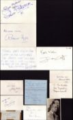 ENTERTAINMENT Collection of 12 signatures including names of Percy Benson, Johnny Wade, Chris Emmett
