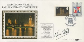 Norman Tebbit signed Commonwealth Parliamentary Conference FDC. 19/8/86 London SW1 postmark. Good