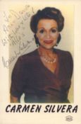 Carmen Silvera signed 6x4 inch colour photo. Good condition. All autographs come with a