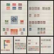 GB used Stamps in a Leuchtturm / Lighthouse Stock Book with 16 Hardback Pages with 9 Rows each