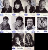Brookside collection of 6x4 inch black and white promo photos with signatures including names of