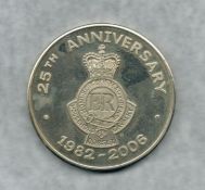 25th Anniversary Household Cavalry Association Dorset 1882 - 2006 Commemorative Token approx size