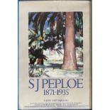 SJ Peploe 1871-1935 Scottish National Gallery of Modern Art Poster. 33x23IN. ROLLED. Good condition.