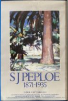 SJ Peploe 1871-1935 Scottish National Gallery of Modern Art Poster. 33x23IN. ROLLED. Good condition.