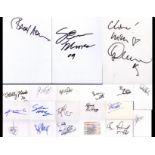 MUSIC Collection of 20 signed white 6x4 inch cards including names of Goo Goo Dolls, Nelly