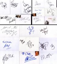 MUSIC Collection of 20 signed white 6x4 inch cards including names of Back Street Boys, Arctic