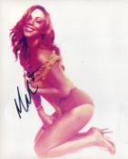 Mariah Carey signed 10x8 inch colour photo. Good condition. All autographs come with a Certificate