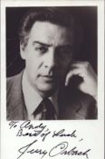 Jerry Orbach signed 6x4 inch black and white photo. Good condition. All autographs come with a